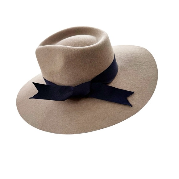 NEW Rockin C Taylor Wool Felt Fedora Hat Beige Size M